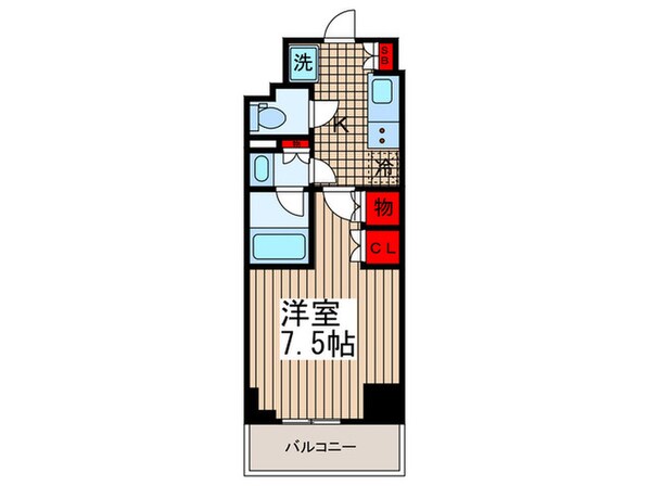 パークハビオ門前仲町の物件間取画像